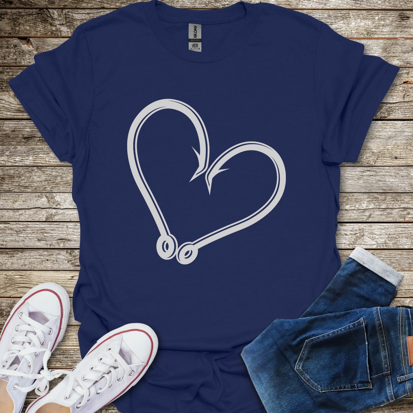 Fishing Heart T-Shirt