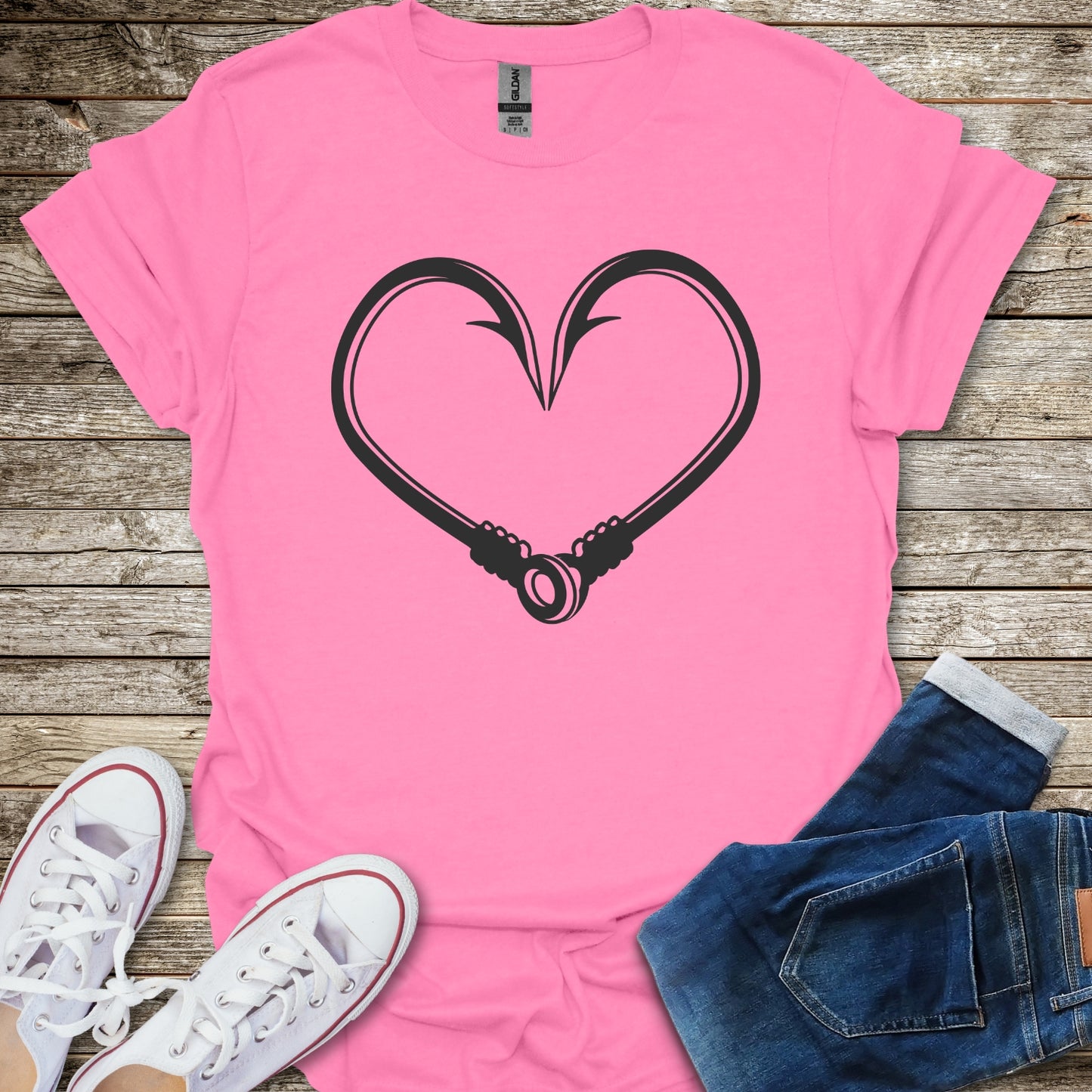Fishing Heart T-Shirt
