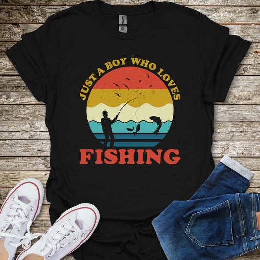 Just a Boy Who Loves Fishing T-Shirt