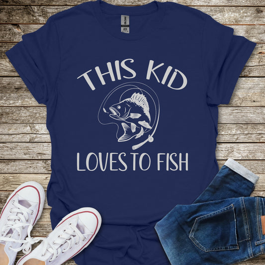 This Kid Loves To Fish T-Shirt