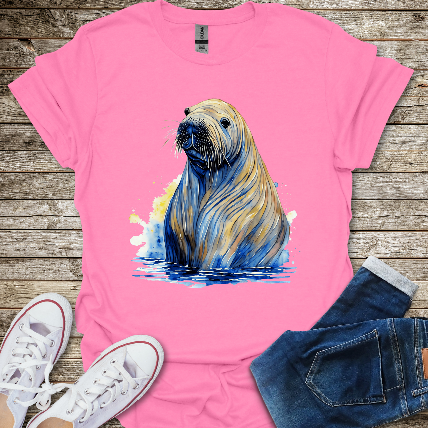 Walrus Watercolor T-Shirt