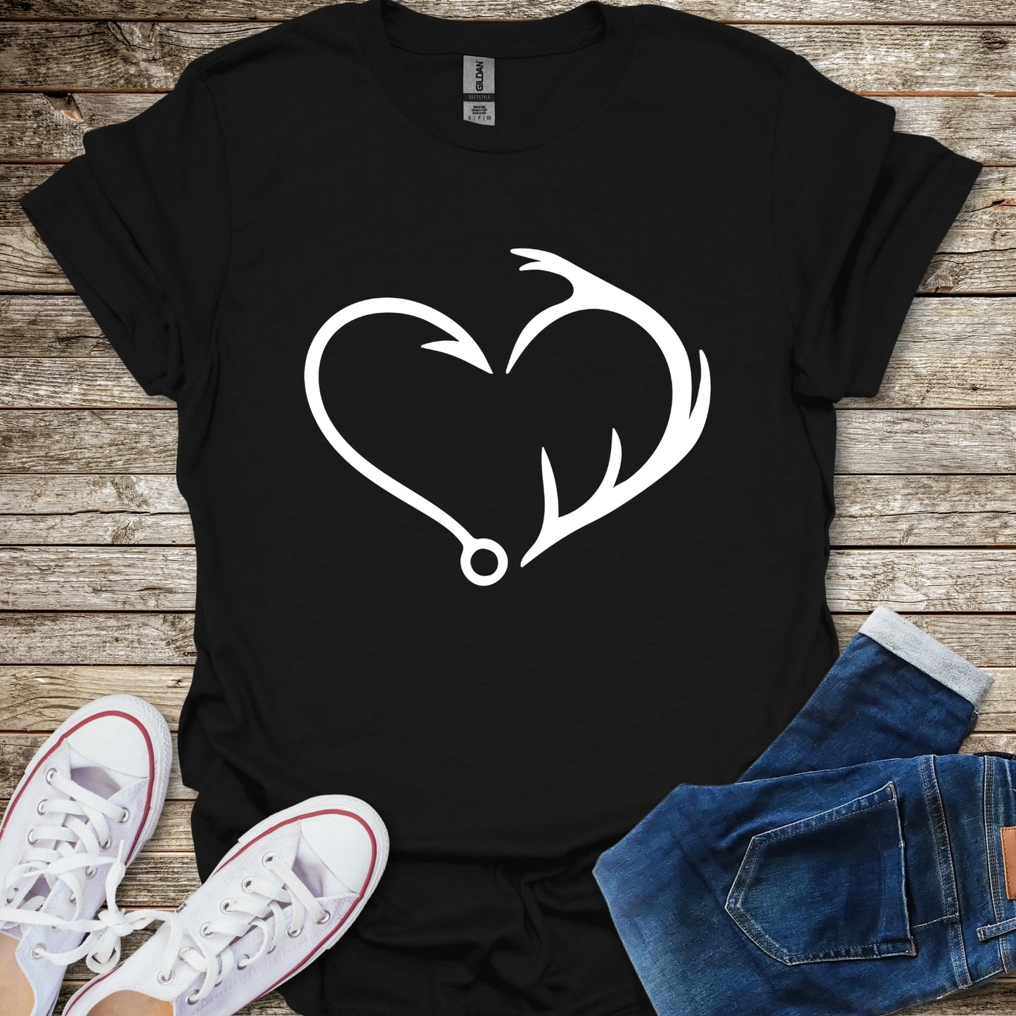 Hook & Antler Heart T-Shirt