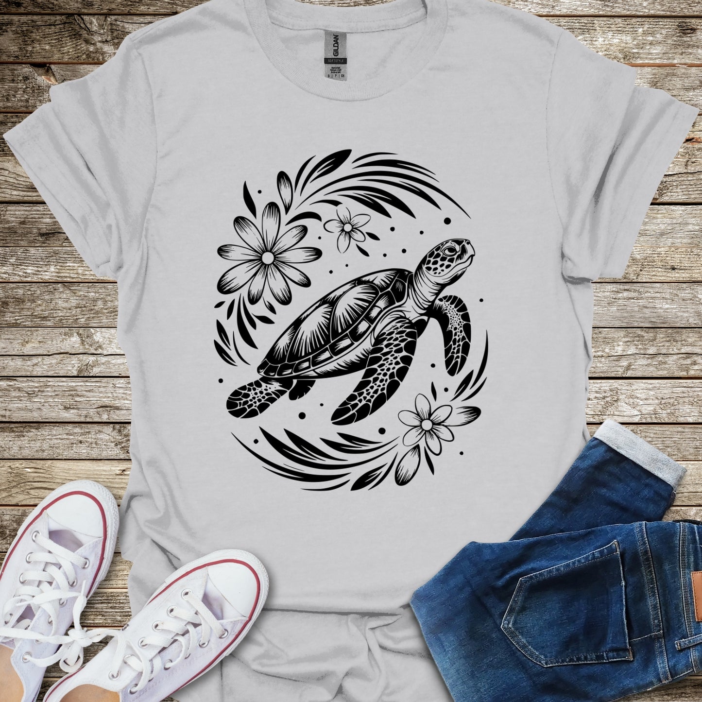 Sea Turtle Bloom T-Shirt