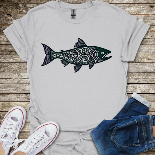 Abstract Salmon T-Shirt