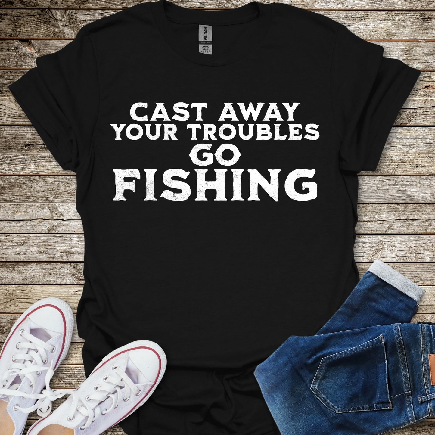 Cast Away Your Troubles T-Shirt