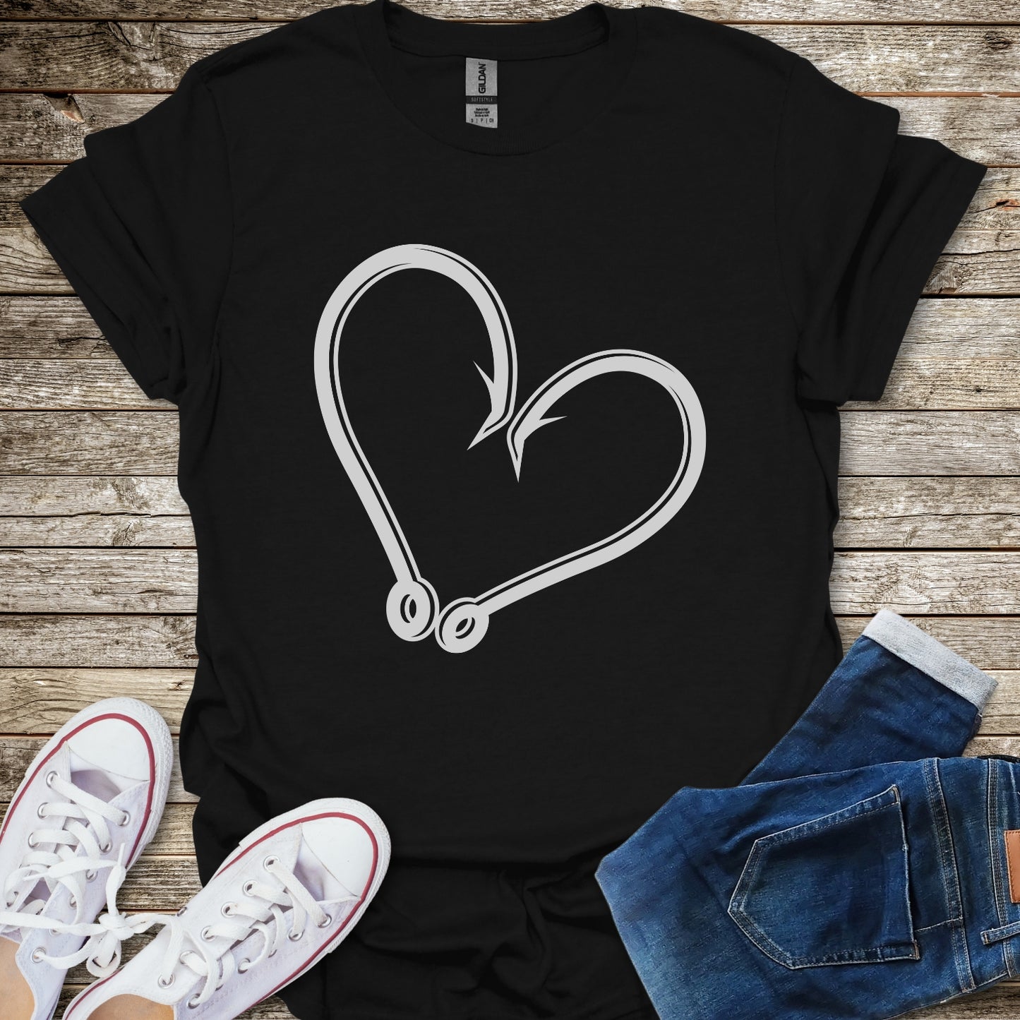 Fishing Heart T-Shirt