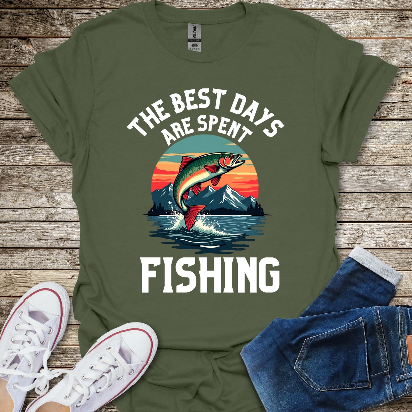 The Best Days Are Spent Fishing T-Shirt