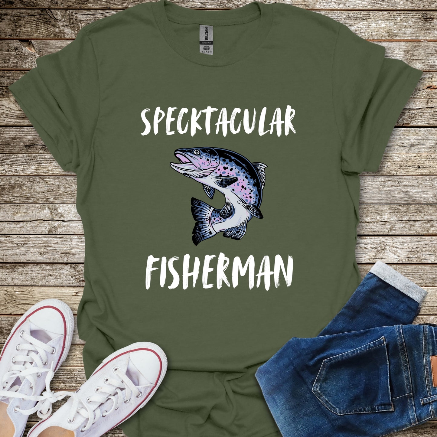 Specktacular Fisherman T-Shirt