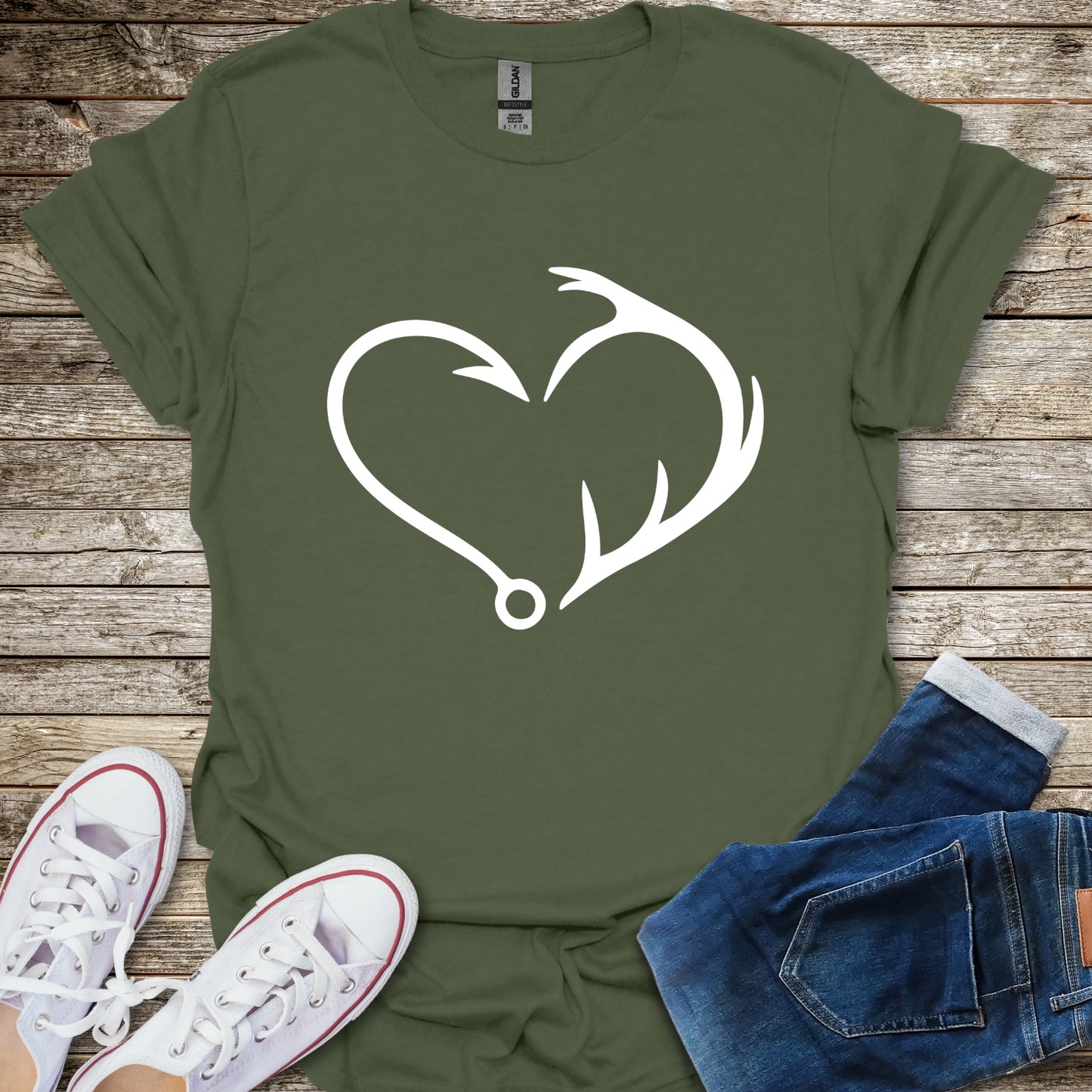 Hook & Antler Heart T-Shirt
