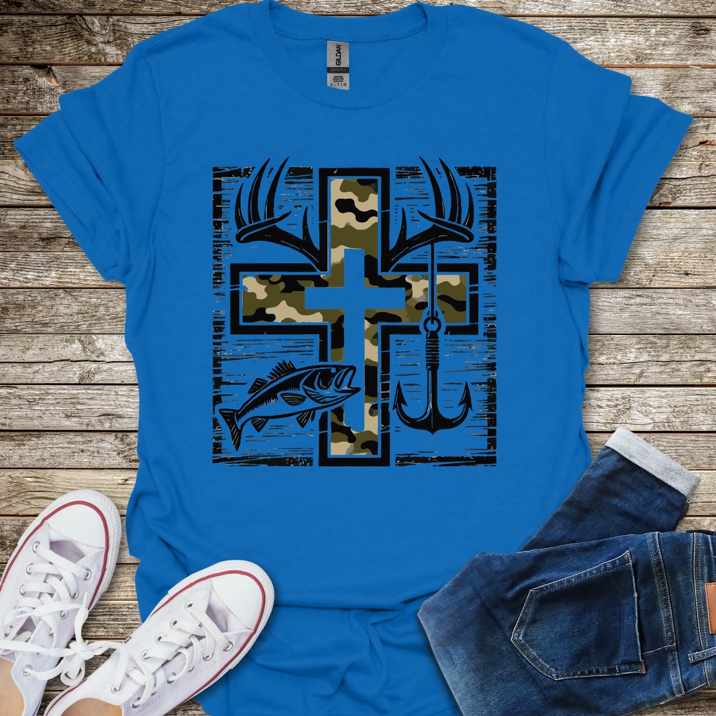 Camo Cross T-Shirt
