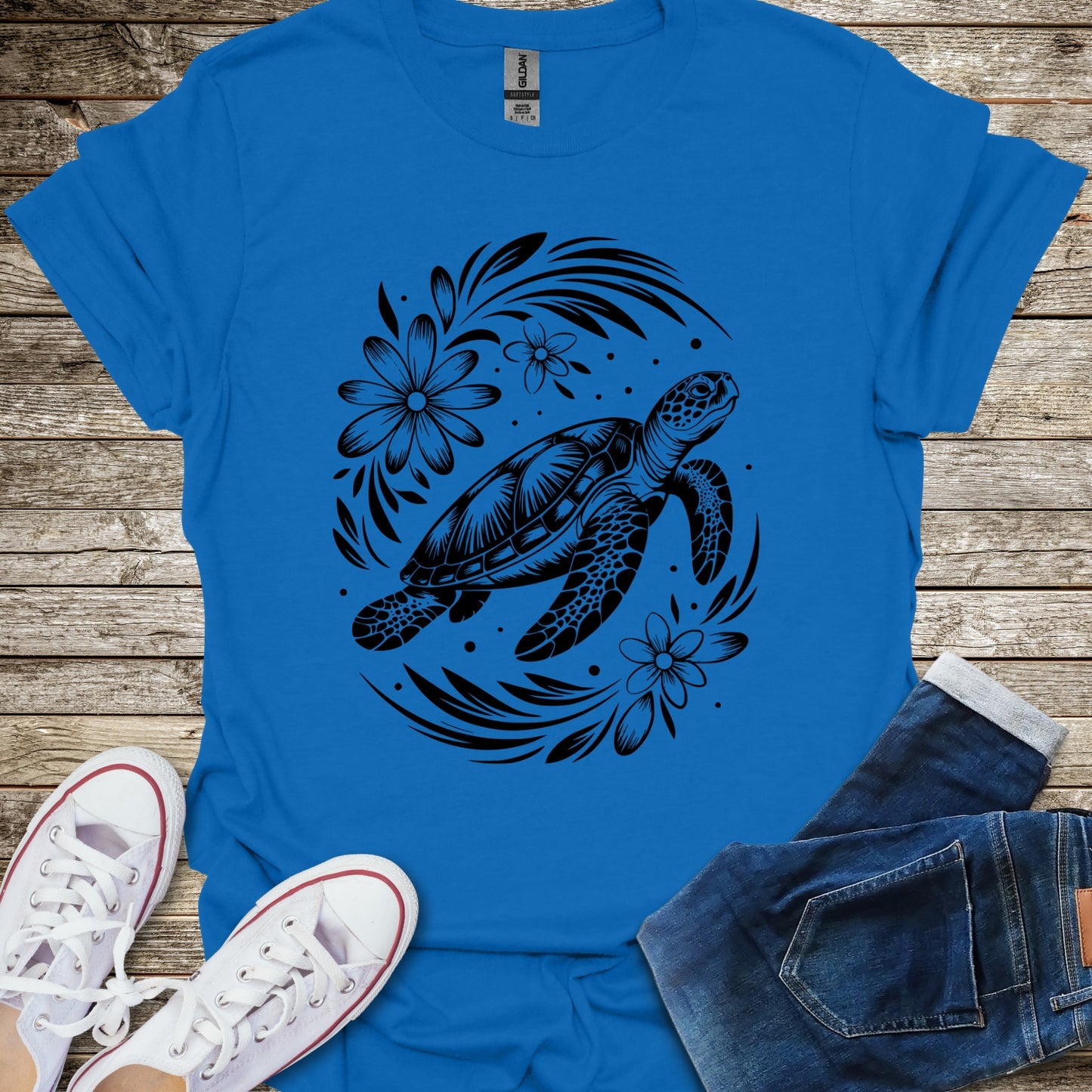 Sea Turtle Bloom T-Shirt