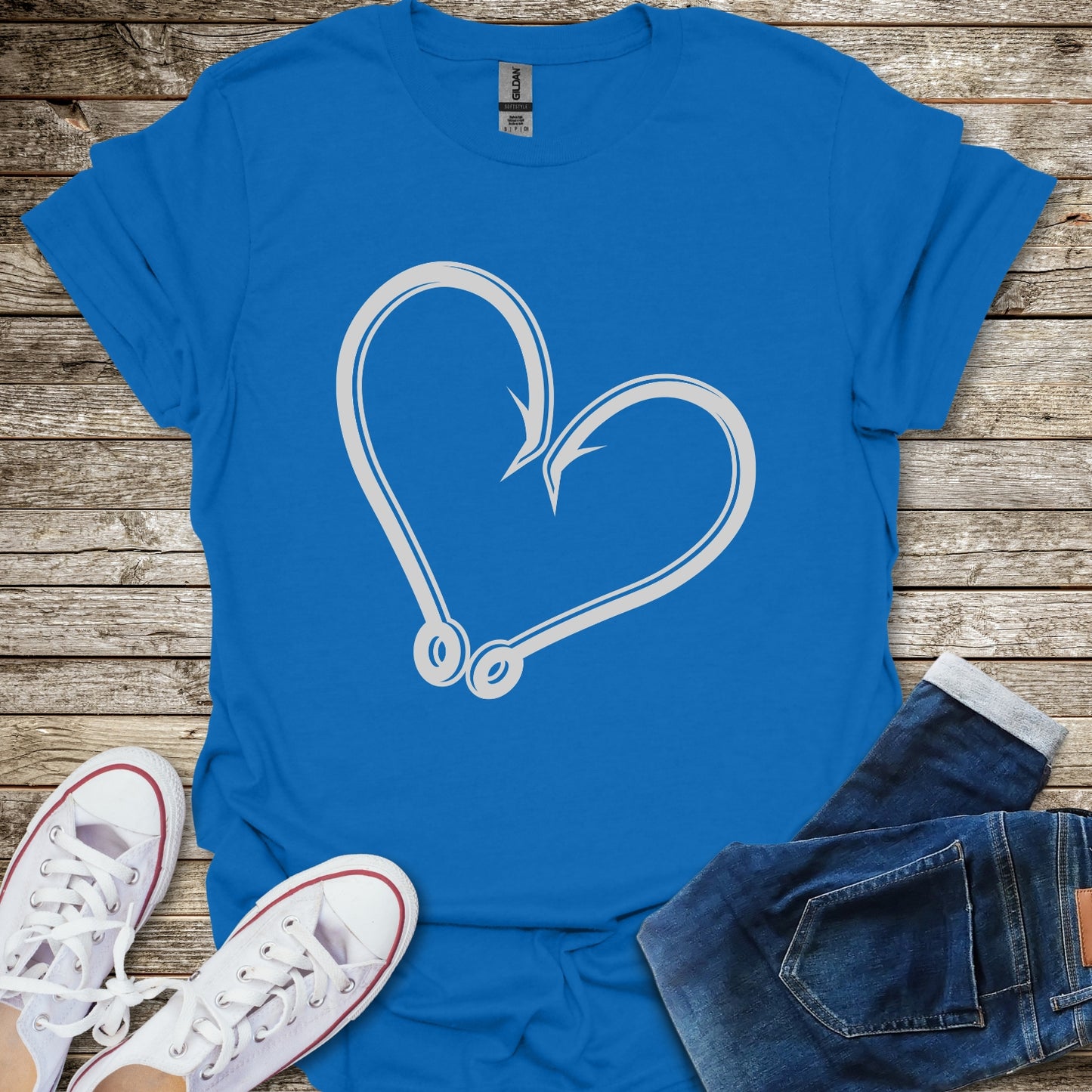 Fishing Heart T-Shirt