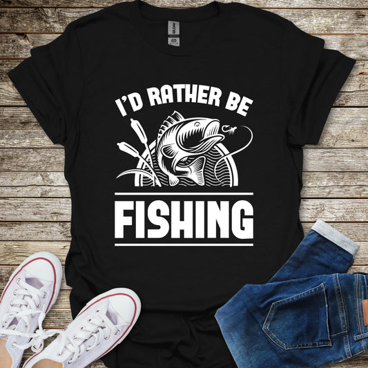 I'd Rather Be Fishing T-Shirt