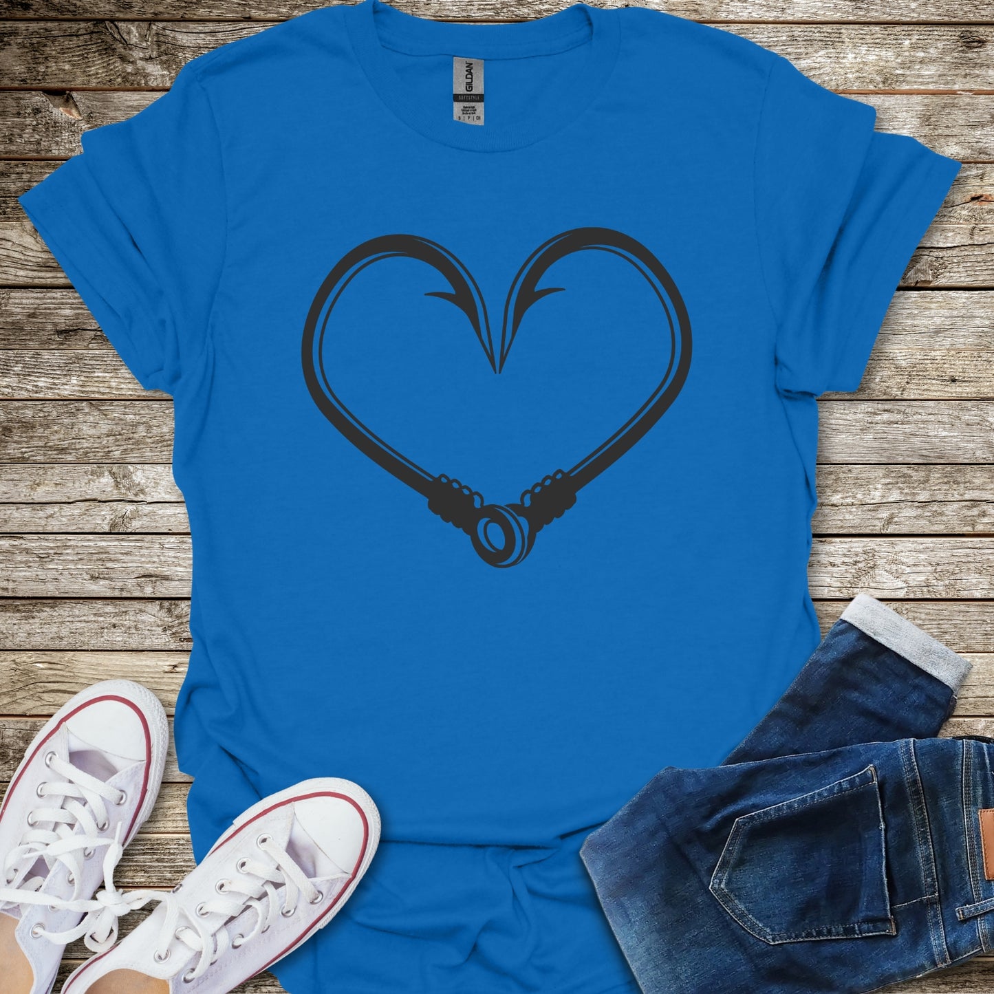 Fishing Heart T-Shirt