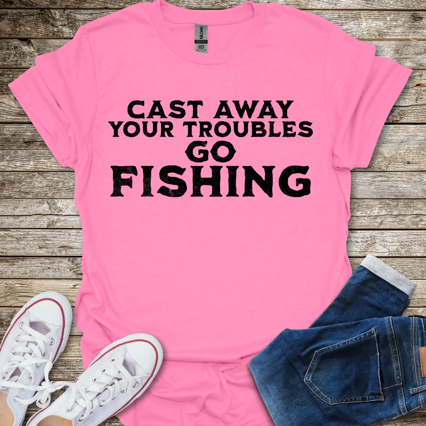 Cast Away Your Troubles T-Shirt