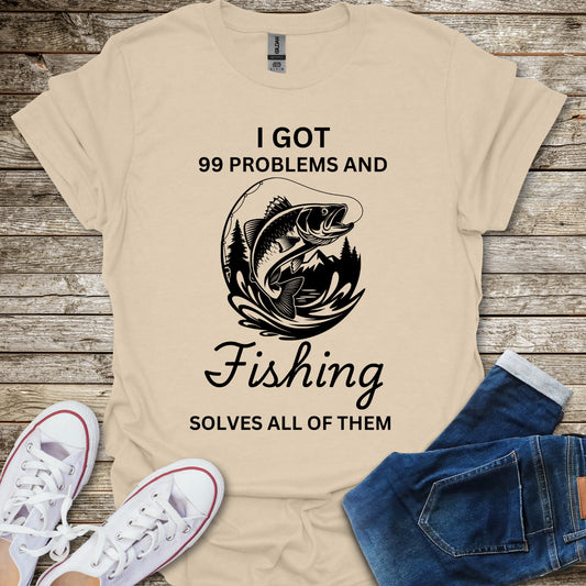 Fishing Solves My Problems T-Shirt