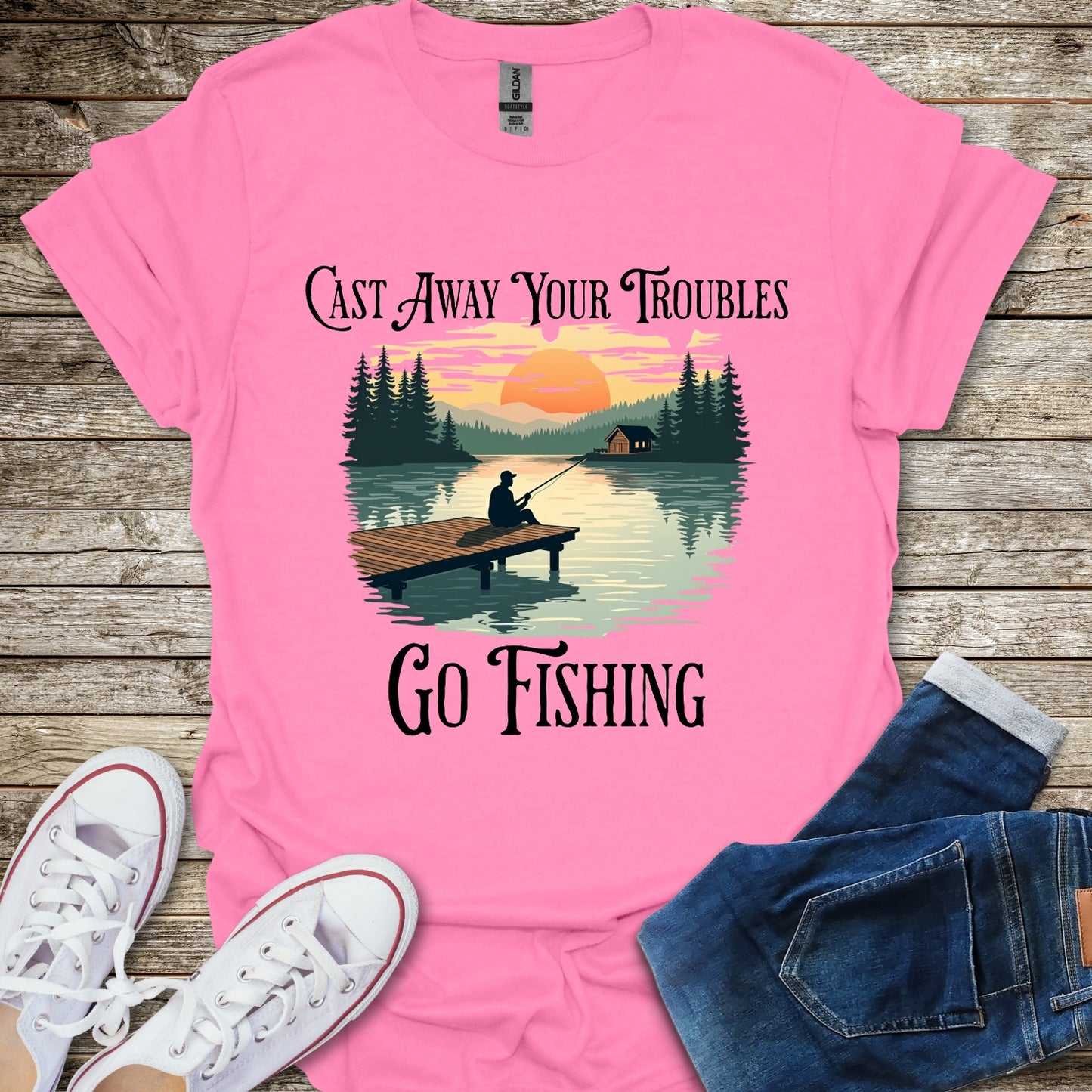 Cast Away Your Troubles T-Shirt