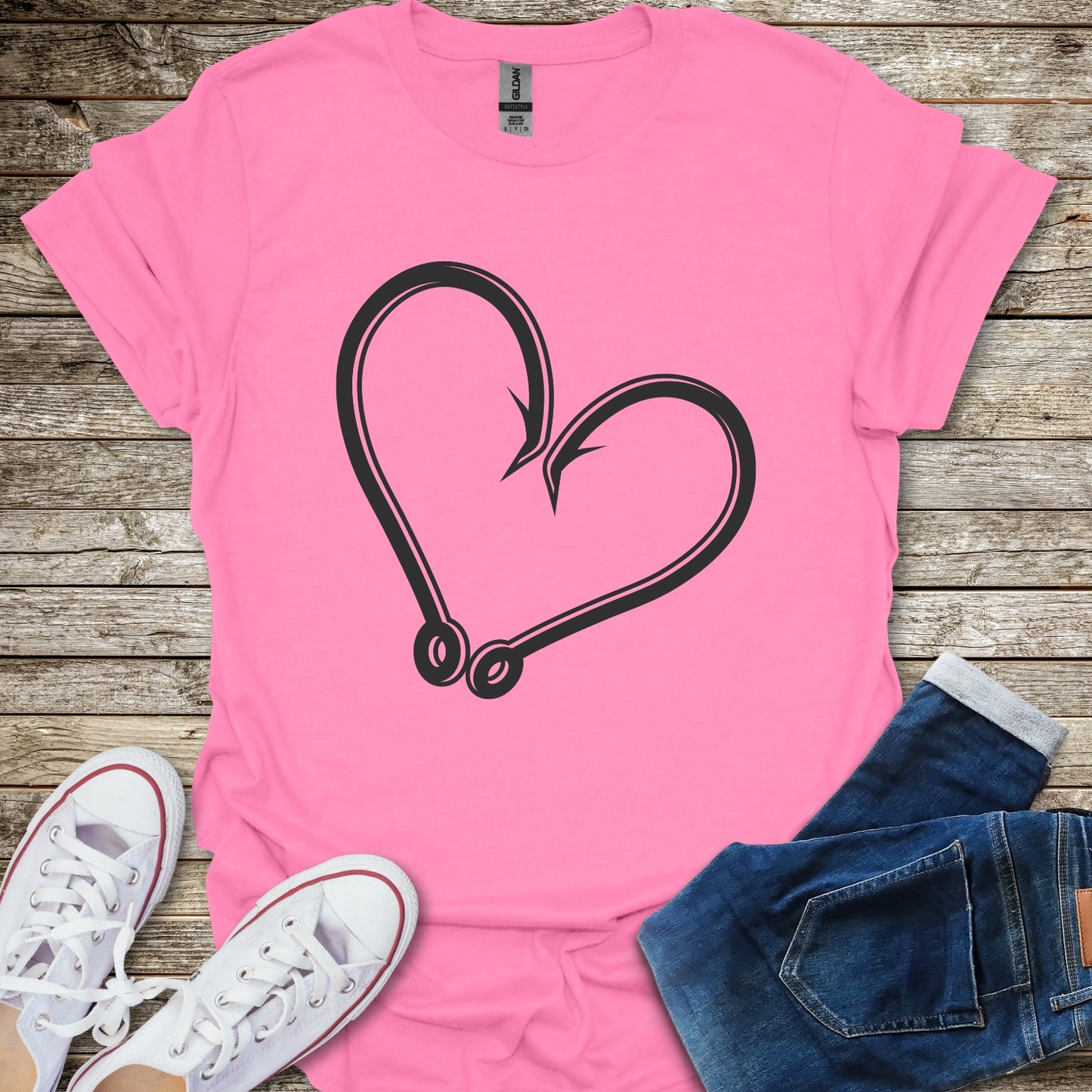 Fishing Heart T-Shirt