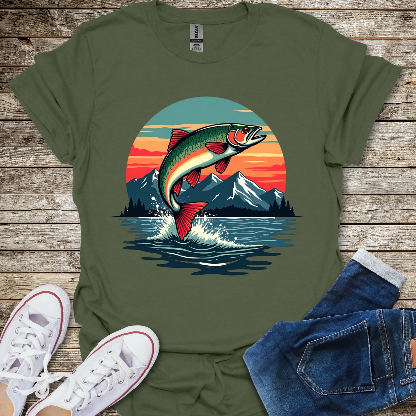 Sunset Fish T-Shirt