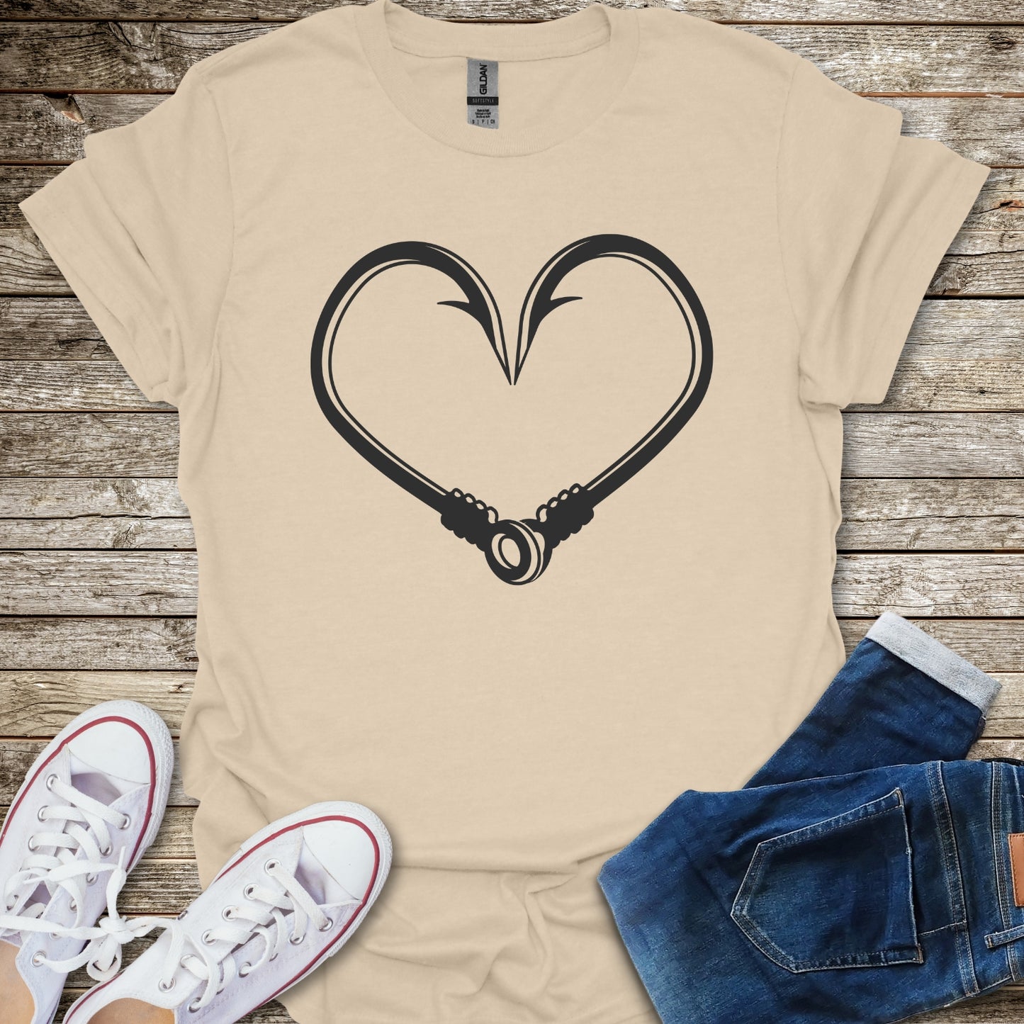 Fishing Heart T-Shirt