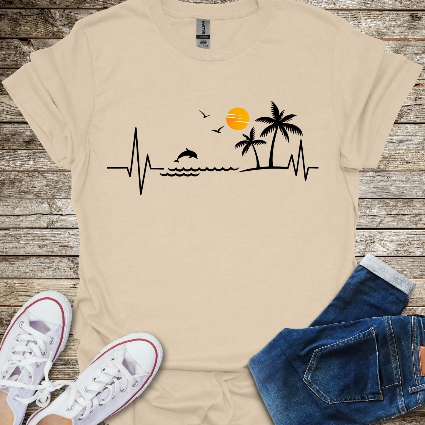 Dolphin Heartbeat T-Shirt
