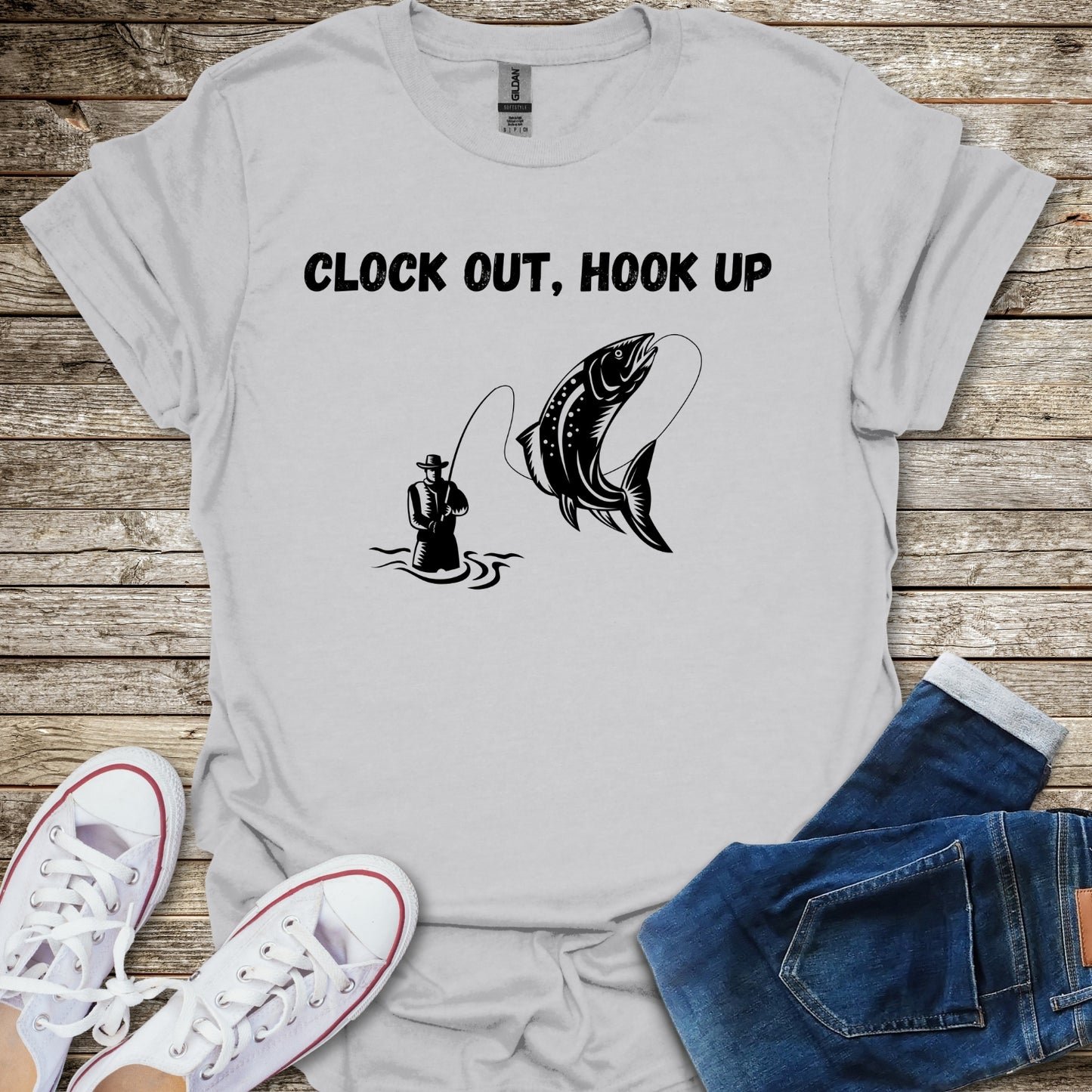 Clock Out, Hook Up T-Shirt