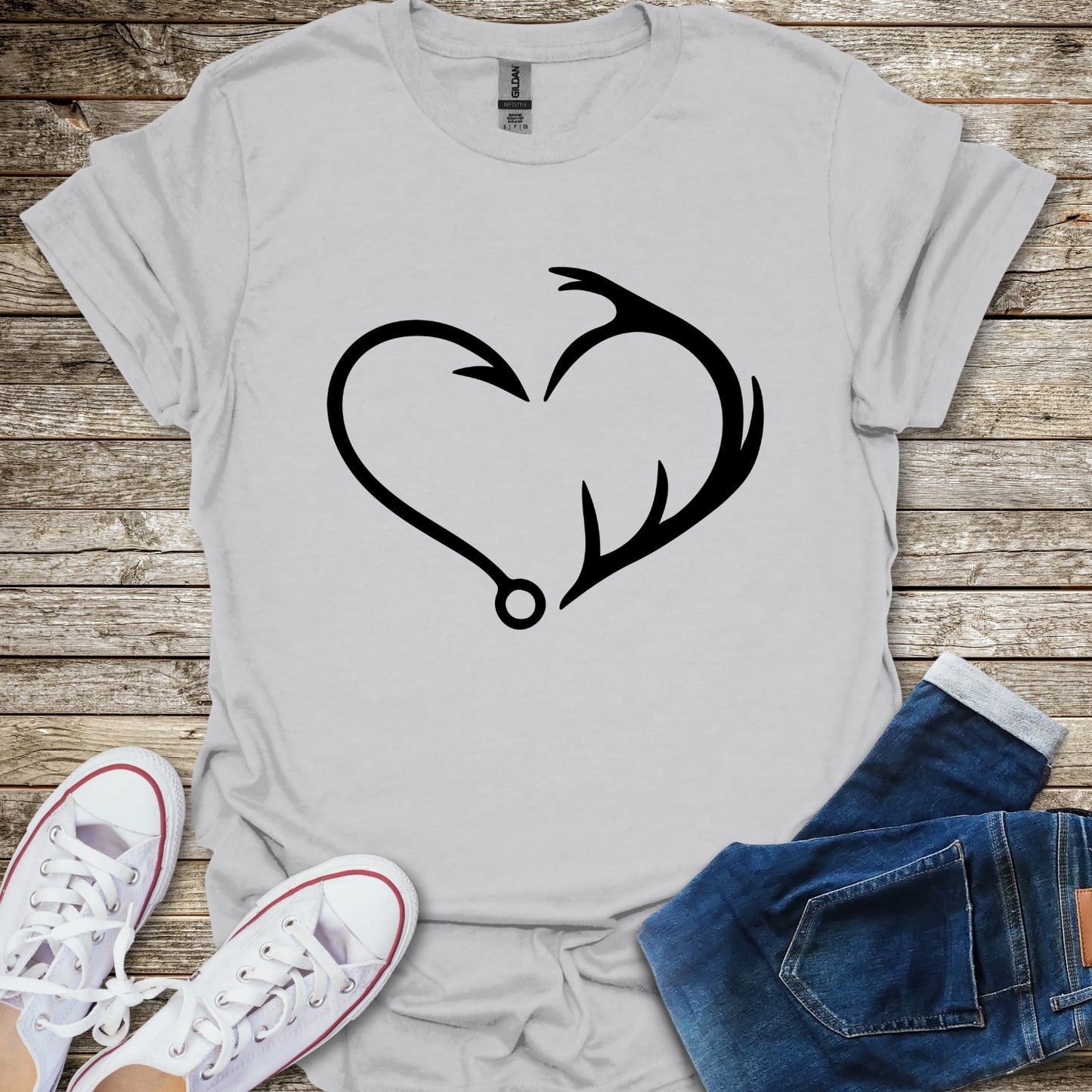 Hook & Antler Heart T-Shirt