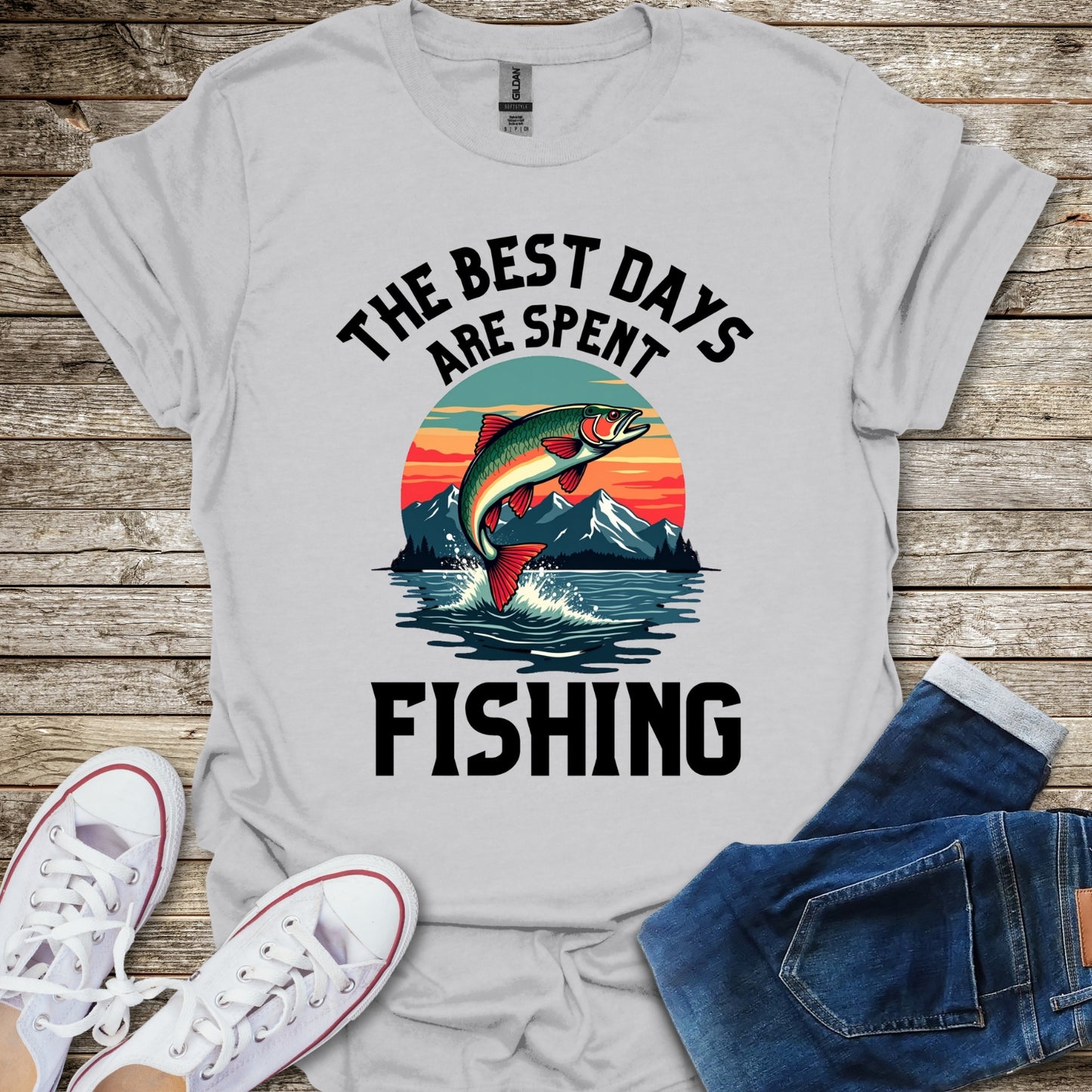 The Best Days Are Spent Fishing T-Shirt