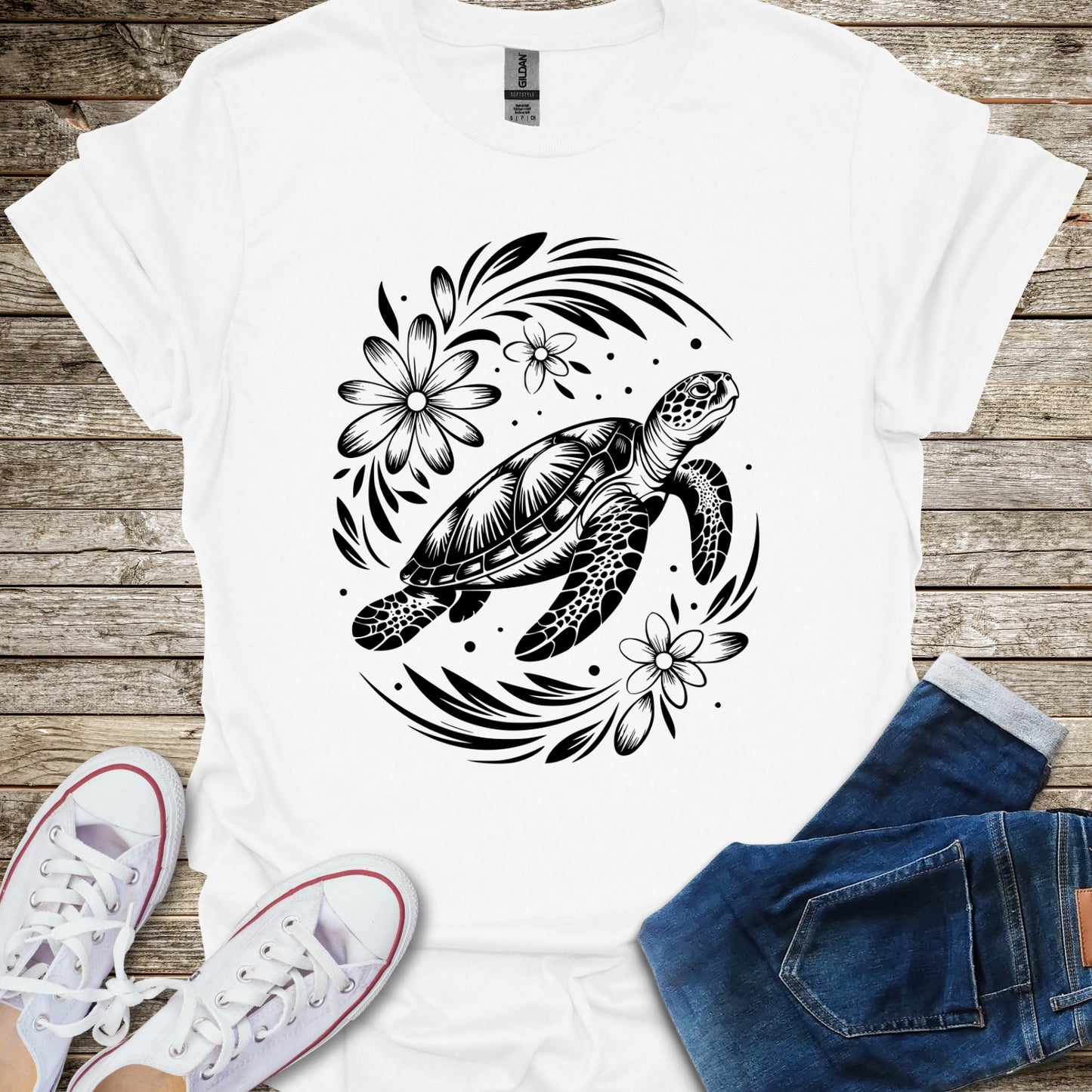 Sea Turtle Bloom T-Shirt