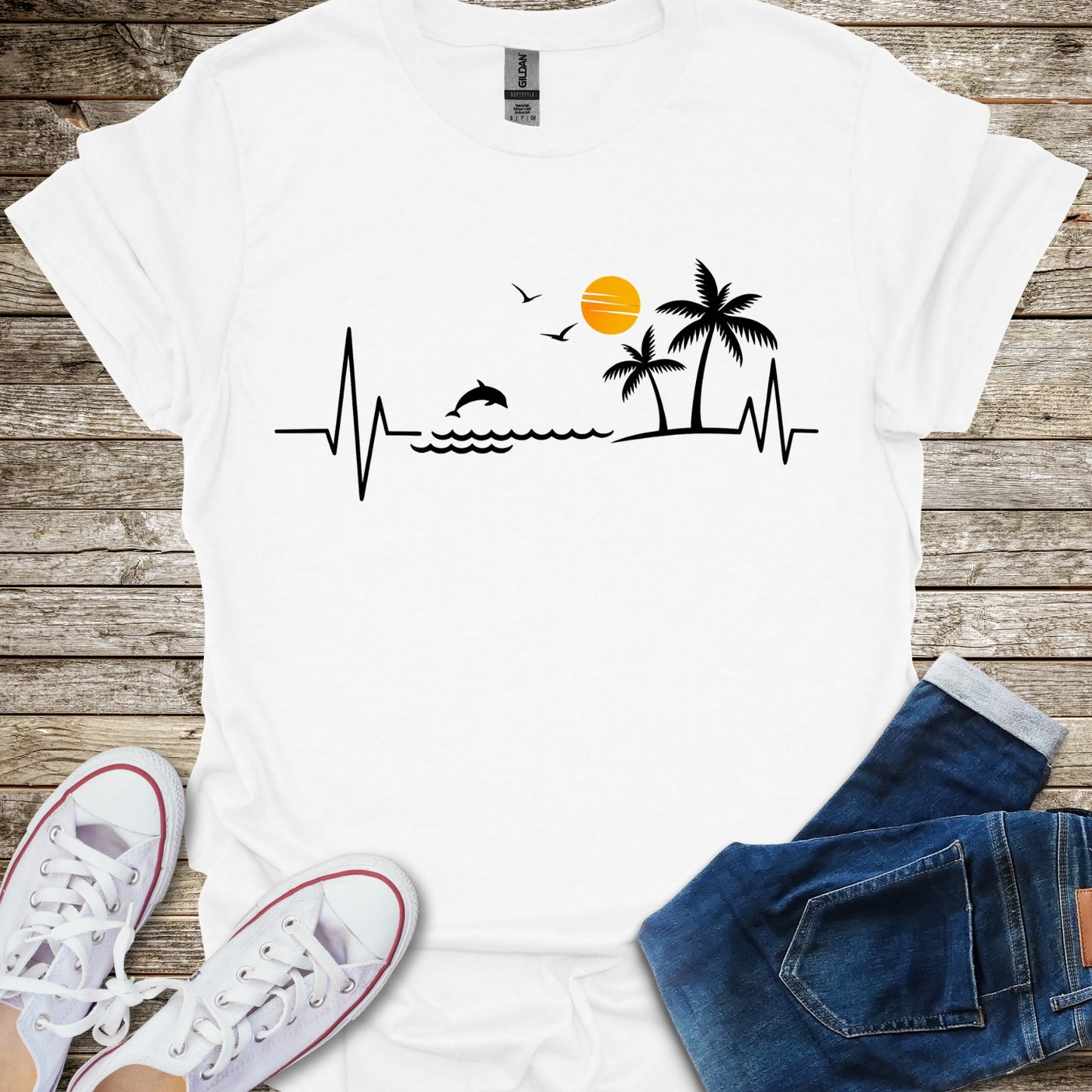 Dolphin Heartbeat T-Shirt