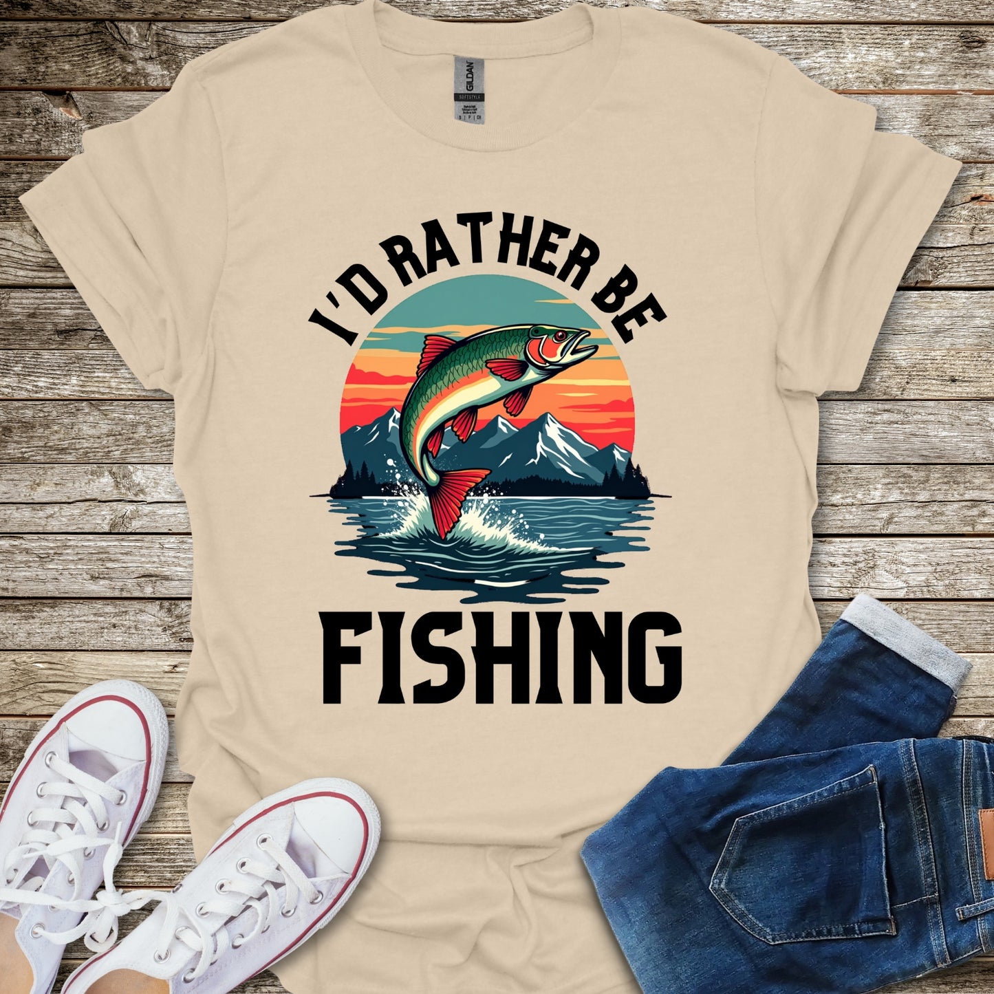 I'd Rather Be Fishing T-Shirt