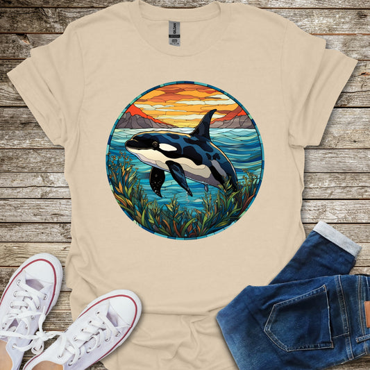 Stained Glass Orca T-Shirt