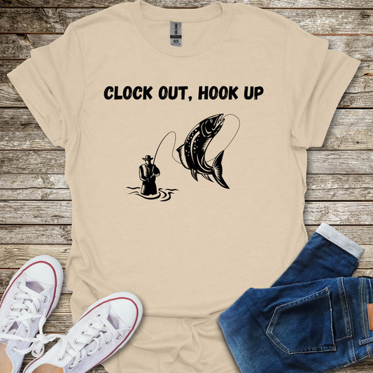 Clock Out, Hook Up T-Shirt