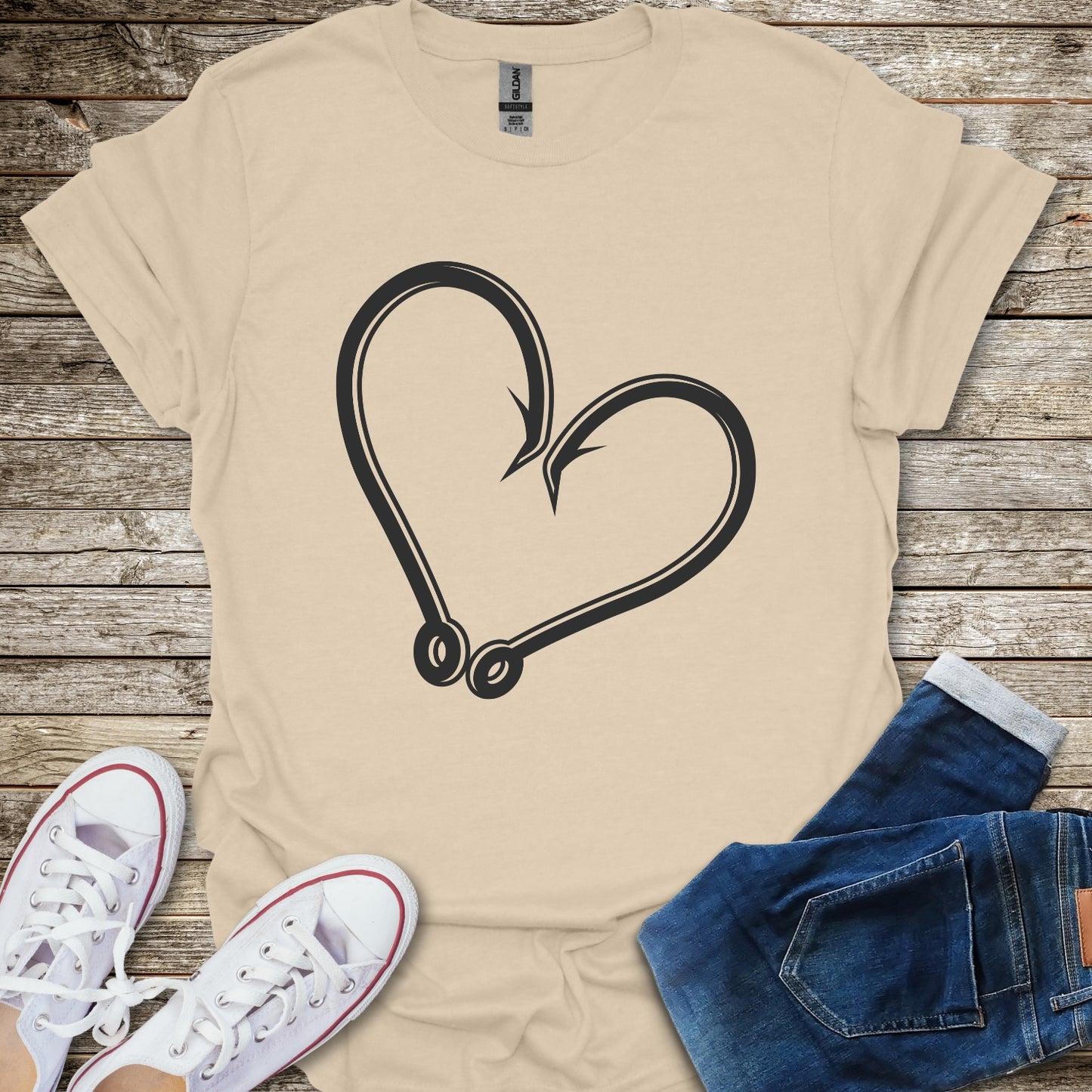 Fishing Heart T-Shirt