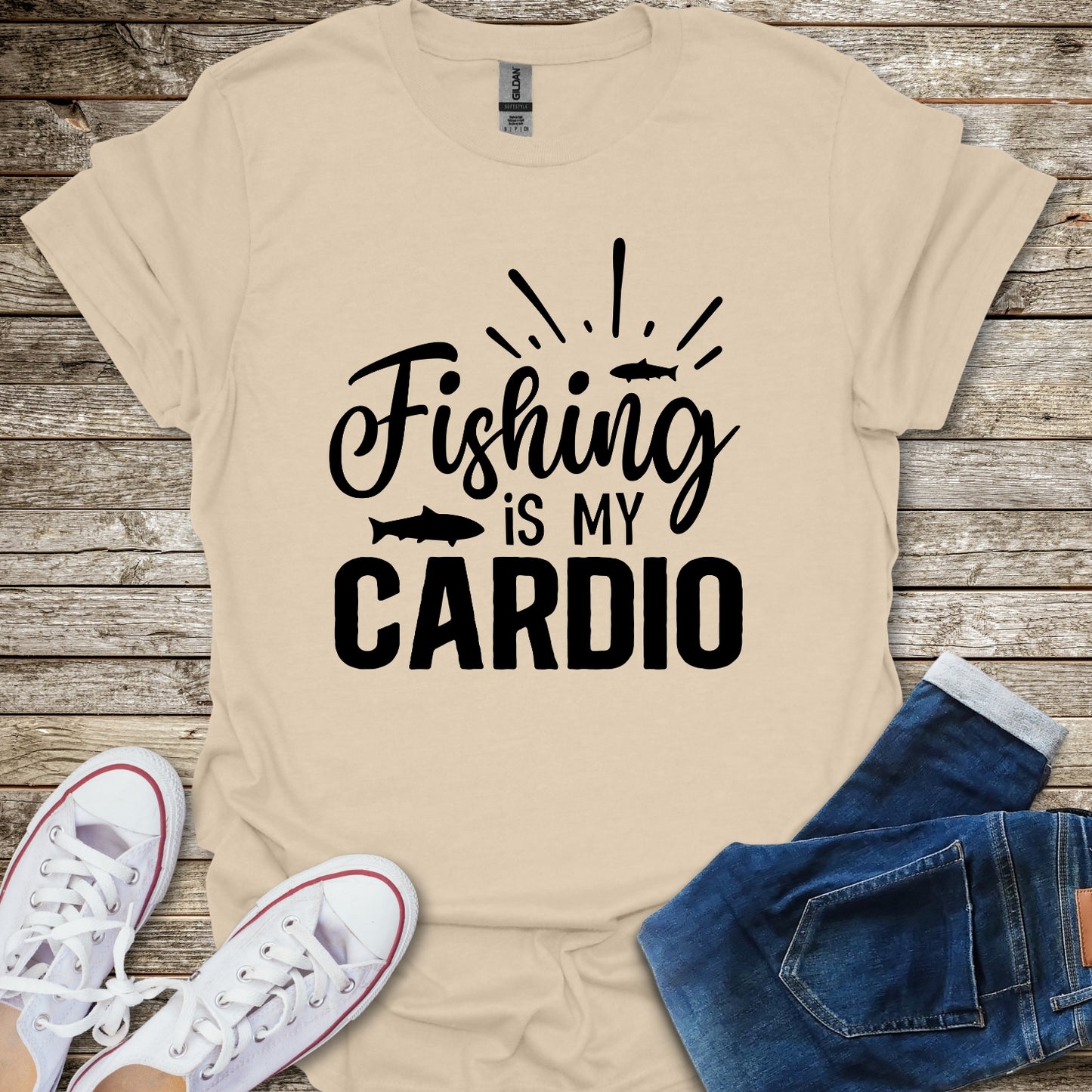 Fishing is My Cardio T-Shirt