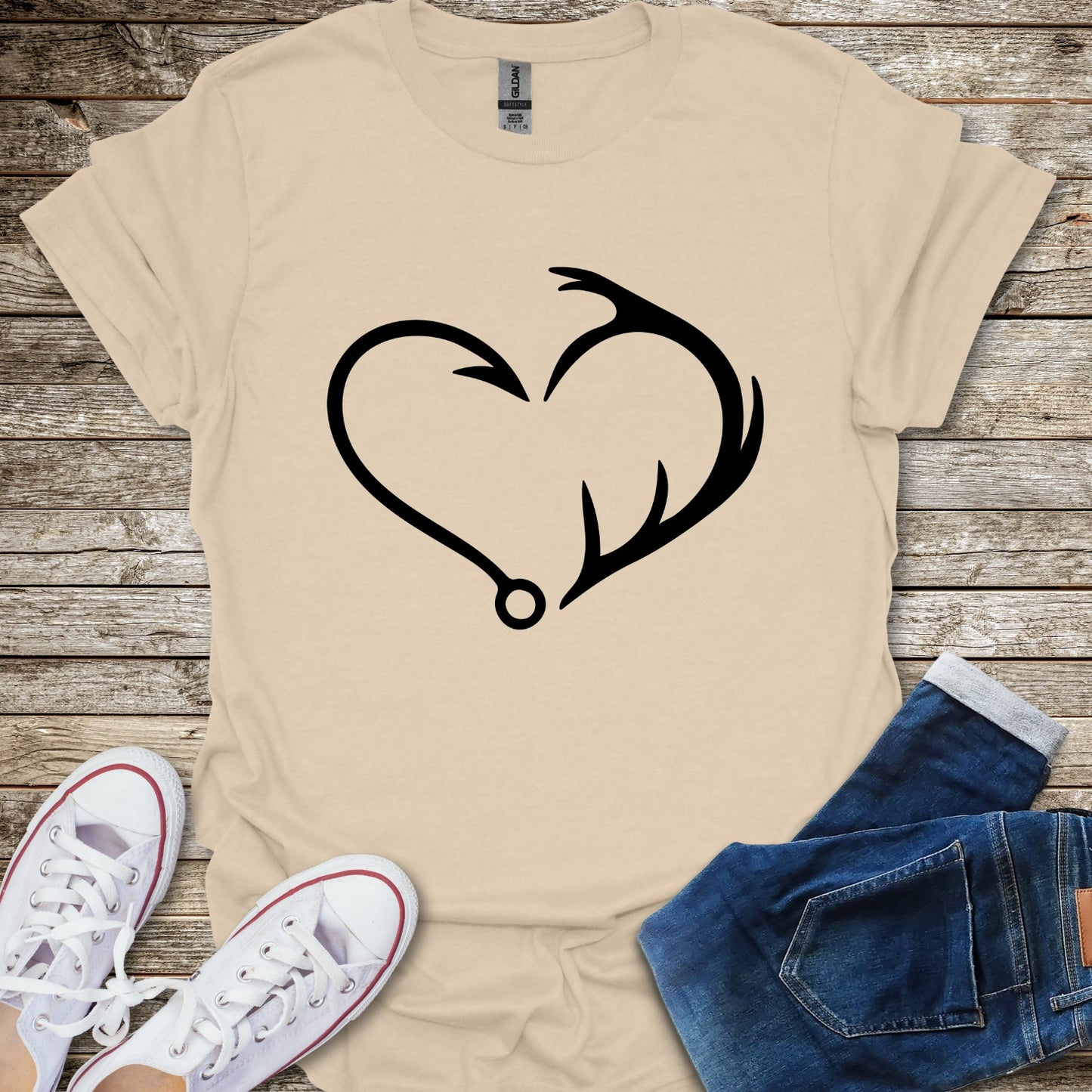 Hook & Antler Heart T-Shirt