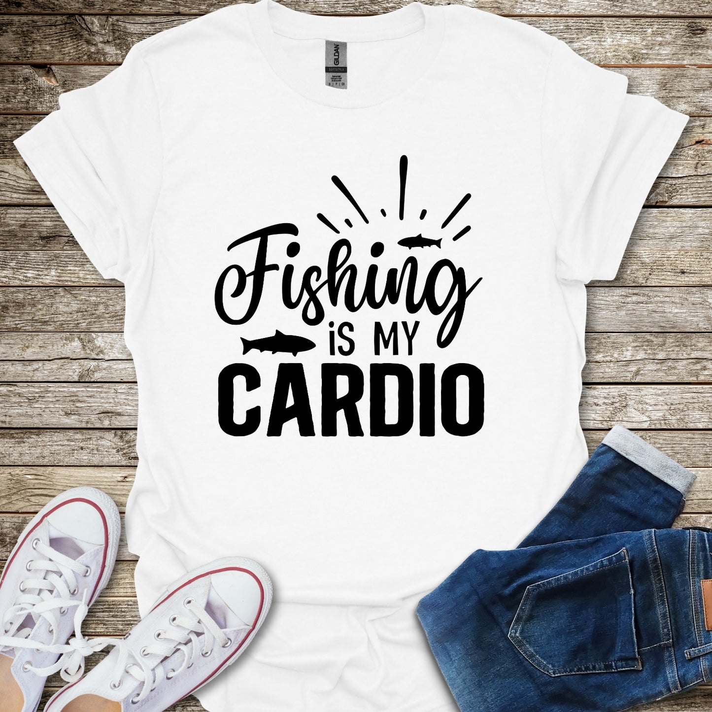 Fishing is My Cardio T-Shirt