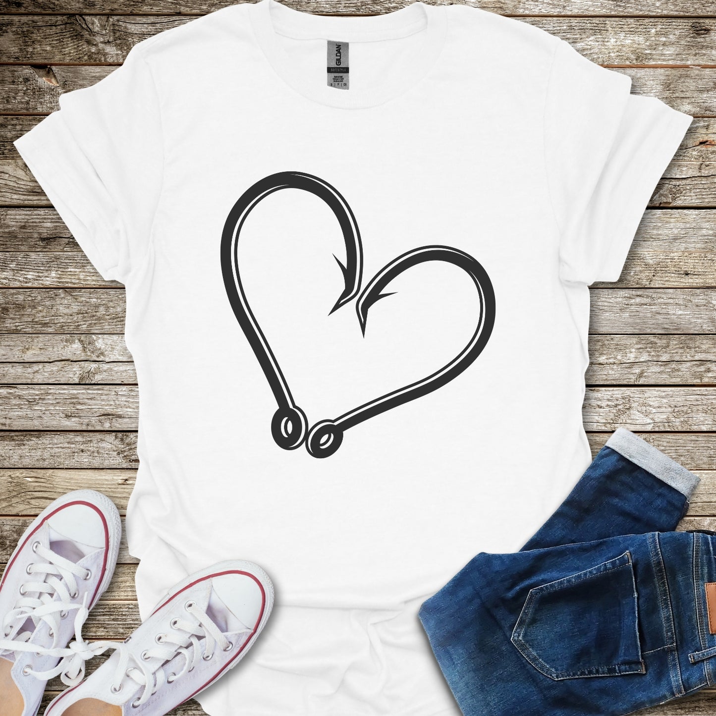Fishing Heart T-Shirt