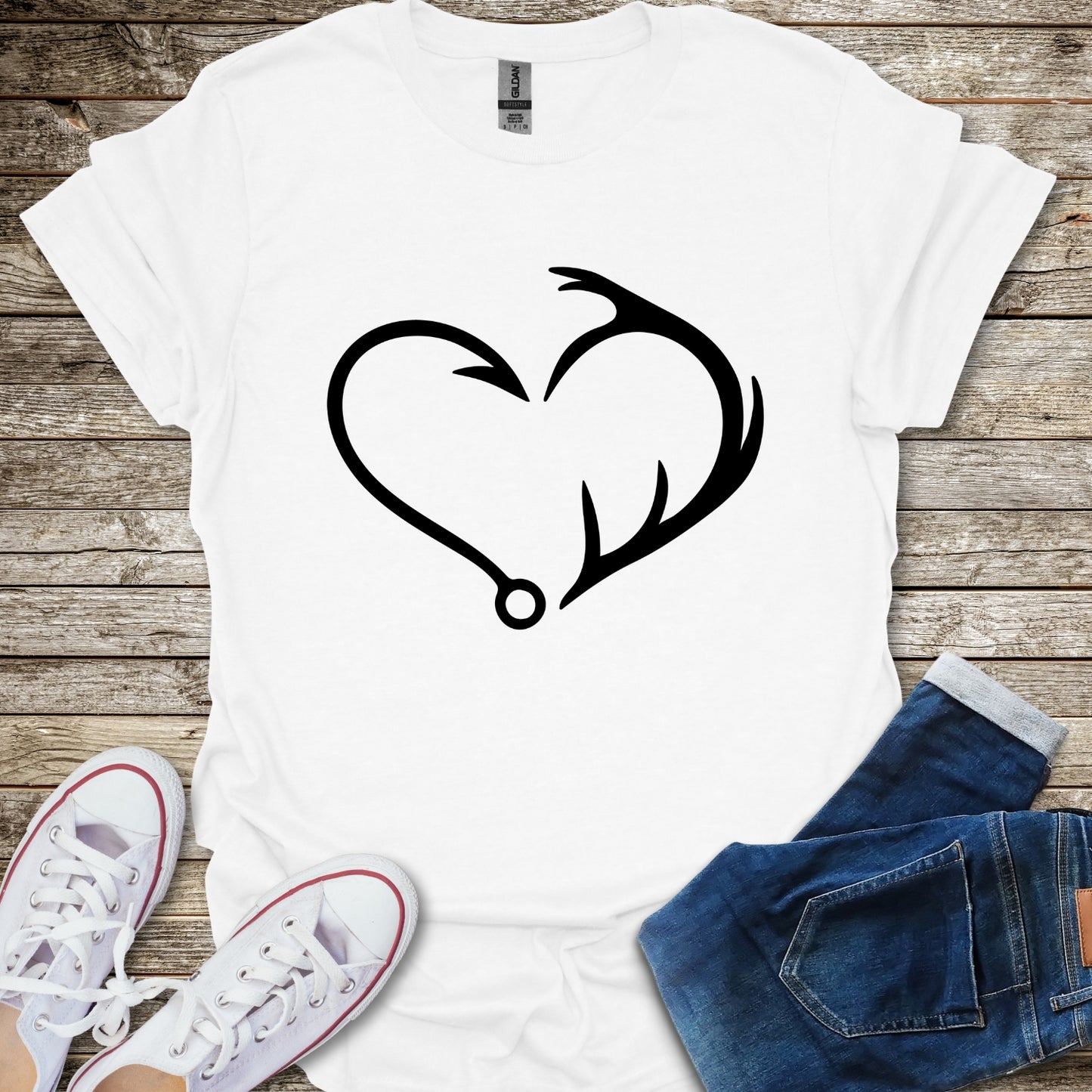 Hook & Antler Heart T-Shirt
